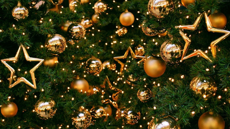 christmas lights, close-up, 4K, christmas, hd, christmas tree, holiday, new, illuminated, holiday - event, hanging, ornate, k, no people, lighting equipment