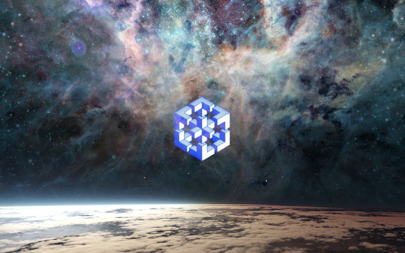 digital art, graffiti, sky, cloud - sky, Earth, nature, no people, rays, cube, star, scenics - nature, planet, water, land, stars, space, digital composite
