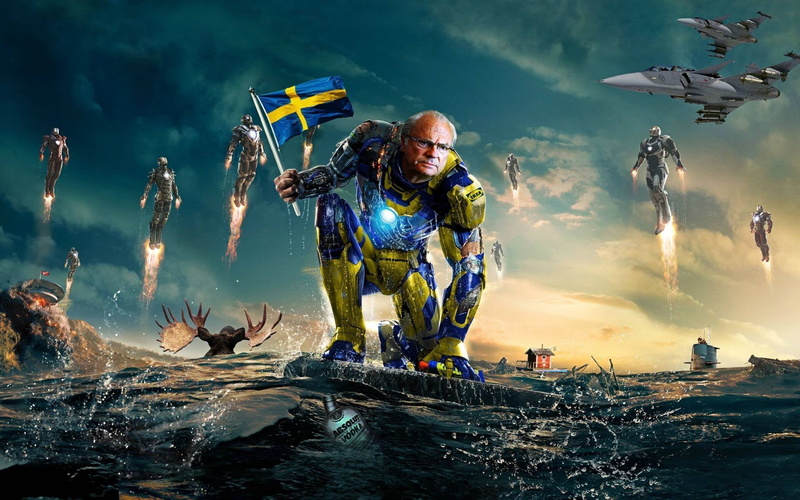 kronkalle, man, water, full length, sport, helmet, iron, sky, cloud - sky, real people, one person, lifestyles, nature, men, motion, Swedish, 1080P, meme