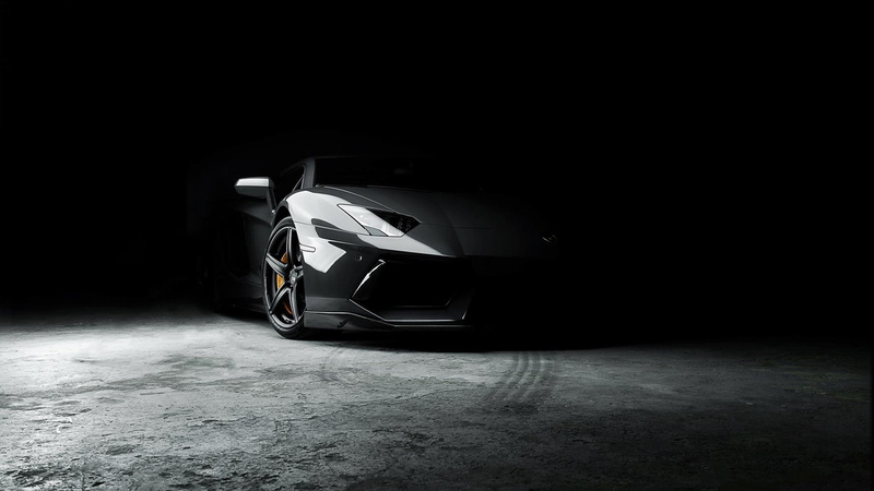 black, rims, Lamborghini, 1080P, car