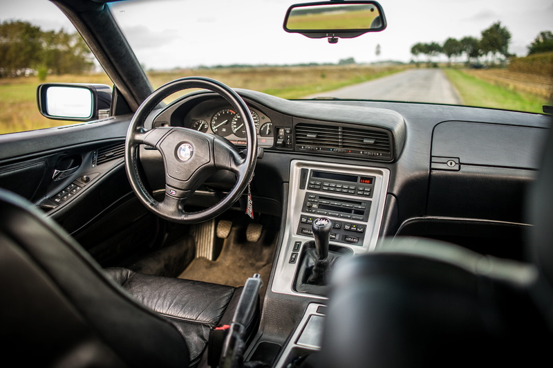 road, wheel, vehicle mirror, 1997, interior, 8 series, rear-view mirror, modern, custom, close-up, 1993, 4K, mode of transportation, day, steering wheel
