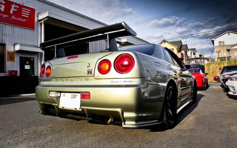 hd, gtr, x, cars, skyline, r, Nissan Skyline GTR R34, 1080P, nissan, art