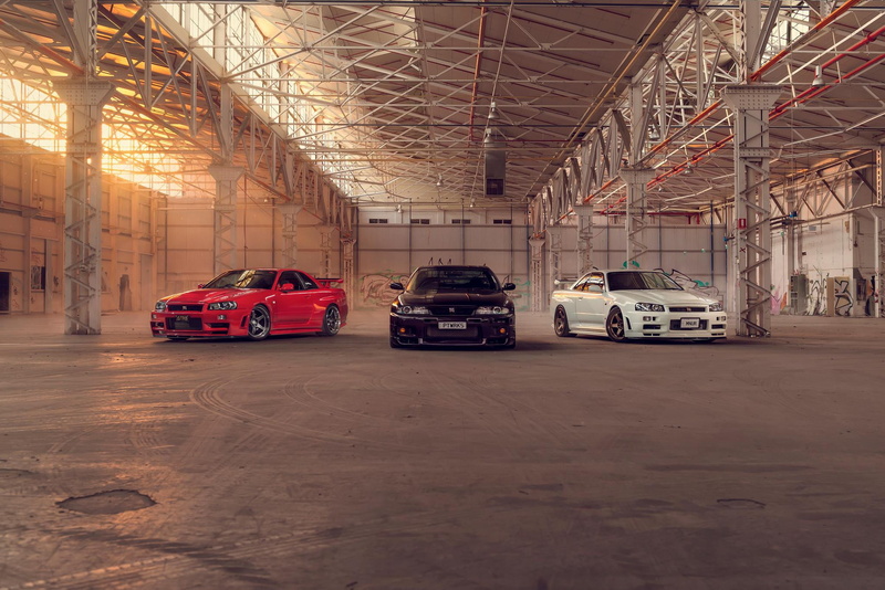 Skyline, Nissan, R34, Nismo, Red, R33, White, 1080P, Car, Black