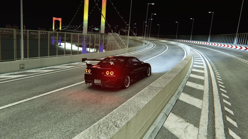 Nissan GTR, Nissan GTR R33, 1080P, JDM, Assetto Corsa, night, Japanese cars, Japan