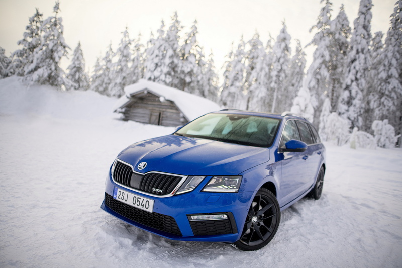 Skoda Octavia RS, Škoda, Blue Car, Skoda Octavia, Car, 4K, Skoda, Škoda Octavia, Vehicle