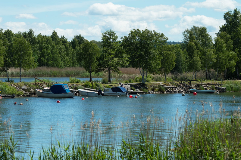 scenics - nature, summer, plant, tranquil scene, outdoors, water, transportation, holiday, non-urban scene, green color, 2K, lake, vänersborg, nature