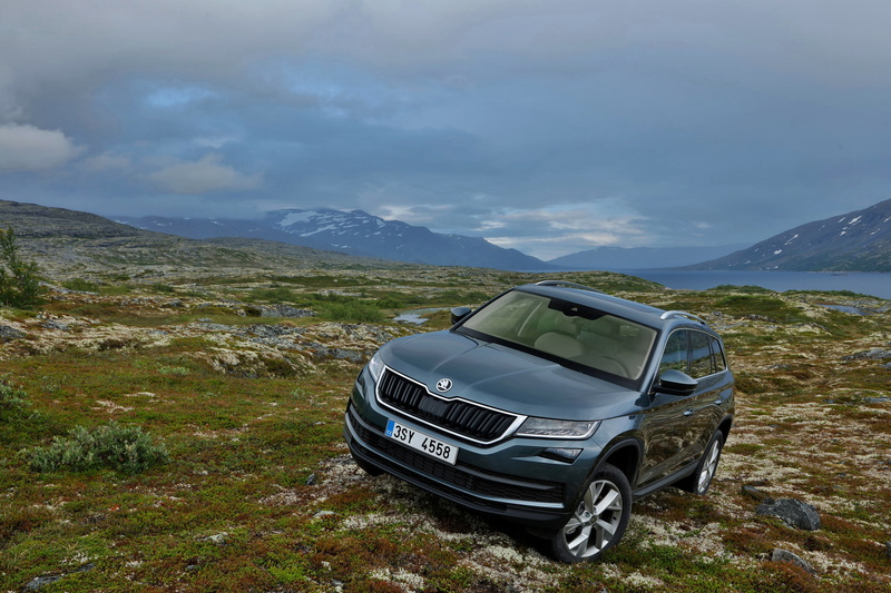 Skoda, vegetation, 2016, SUV, Kodiaq, 2K, rocks