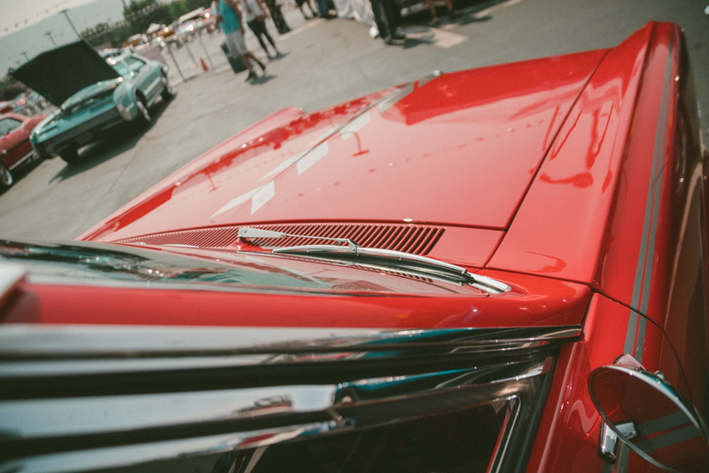 land vehicle, car, motor vehicle, #usa, #fastcar, stationary, retro styled, city, no people, red, #us, #chrome, street, outdoors, #america, chrome, united states