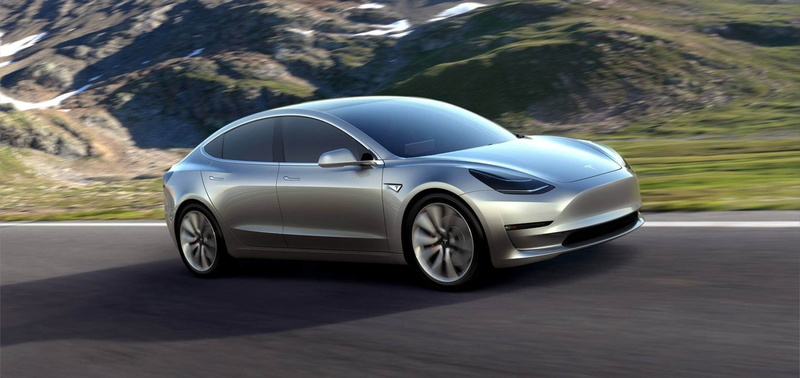 Road, 1080P, Tesla Model 3, Mountain, Tesla Motors, Electric Car