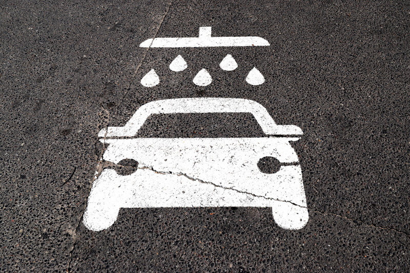 asphalt, human representation, surface, car wash, outdoors, 5K, shower, automobile, sign, petrol station, silhouette, get, marking, wet, will, road sign
