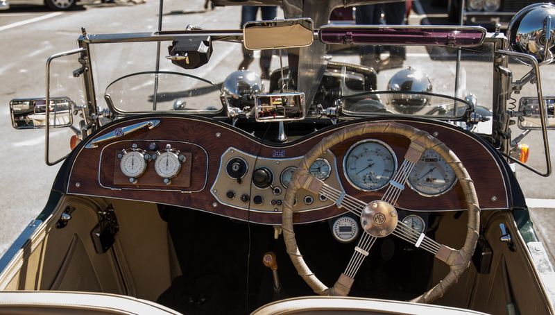 cockpit, car, no people, steering wheel, complexity, focus on foreground, metal, oldtimer, retro styled, old car, technology, equipment, automotive, land vehicle
