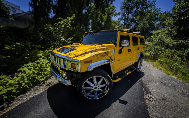 2014, 2K, h, cars, hummer, yellow, vilner