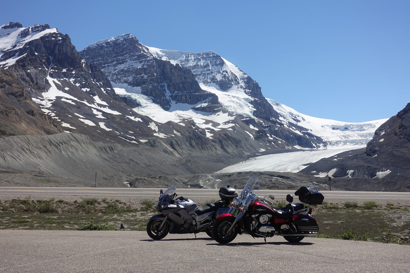apparel, sky, biker, scenics - nature, people, mountain range, beauty in nature, jasper, leisure activity, vehicle, clothing, helmet, outdoors, transportation