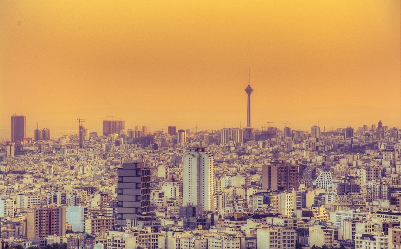 Sunrise, City, tehran, crowded, tall - high, Buildings, building, office building exterior, financial district, modern, crowd, sky, architecture, cityscape