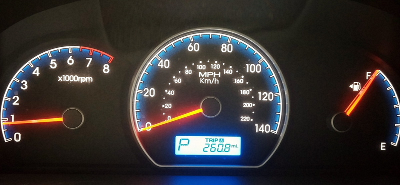 car interior, panel, number, land vehicle, control, indoors, dashboard, speedometer, meter, illuminated, instrument, transportation, instrument of measurement