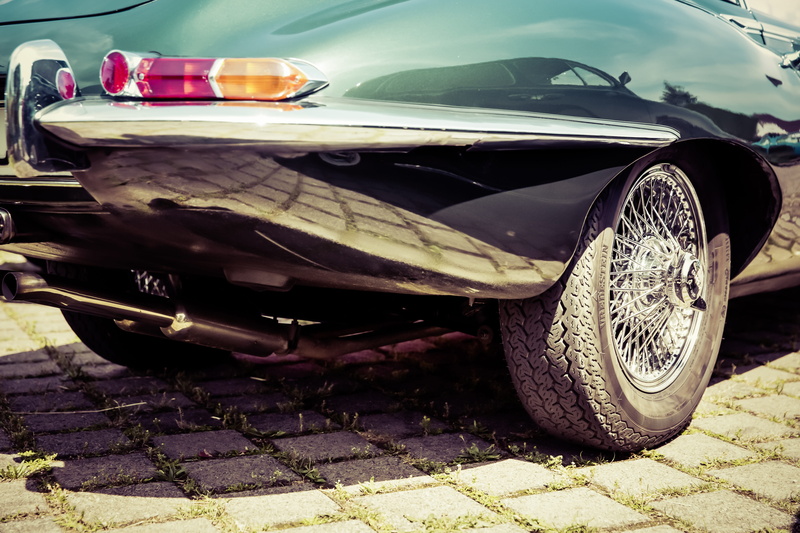 communication, Oldtimer, metal, tail lights, chrome, land Vehicle, street, tire, no People, e type, mode of Transport, Old, two seater, f type, ruined