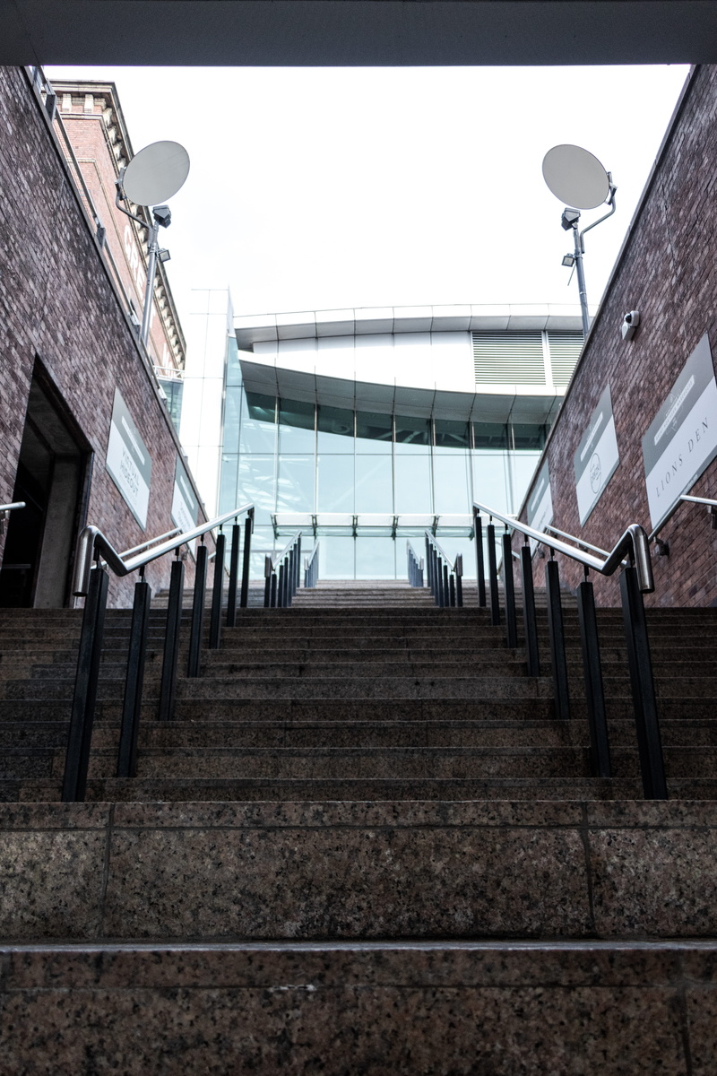 city, manchester, steps and staircases, low angle view, chromatic, chrome, the way forward, street photography, footpath, handrail, wall, absence, no people