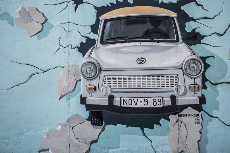 #kreuzberg, damaged, 5K, wheel, vehicle, day, #berlinwall, no people, water, #car, machine, #colors, vector, communication, front view, wall, land vehicle