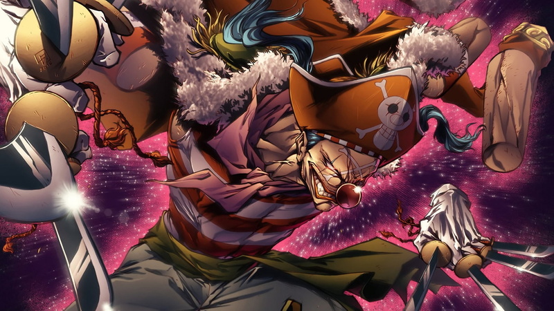 1080P, Anime, Buggy (One Piece), Pirate, Blue Hair, Clown, Man, Twinitails, One Piece
