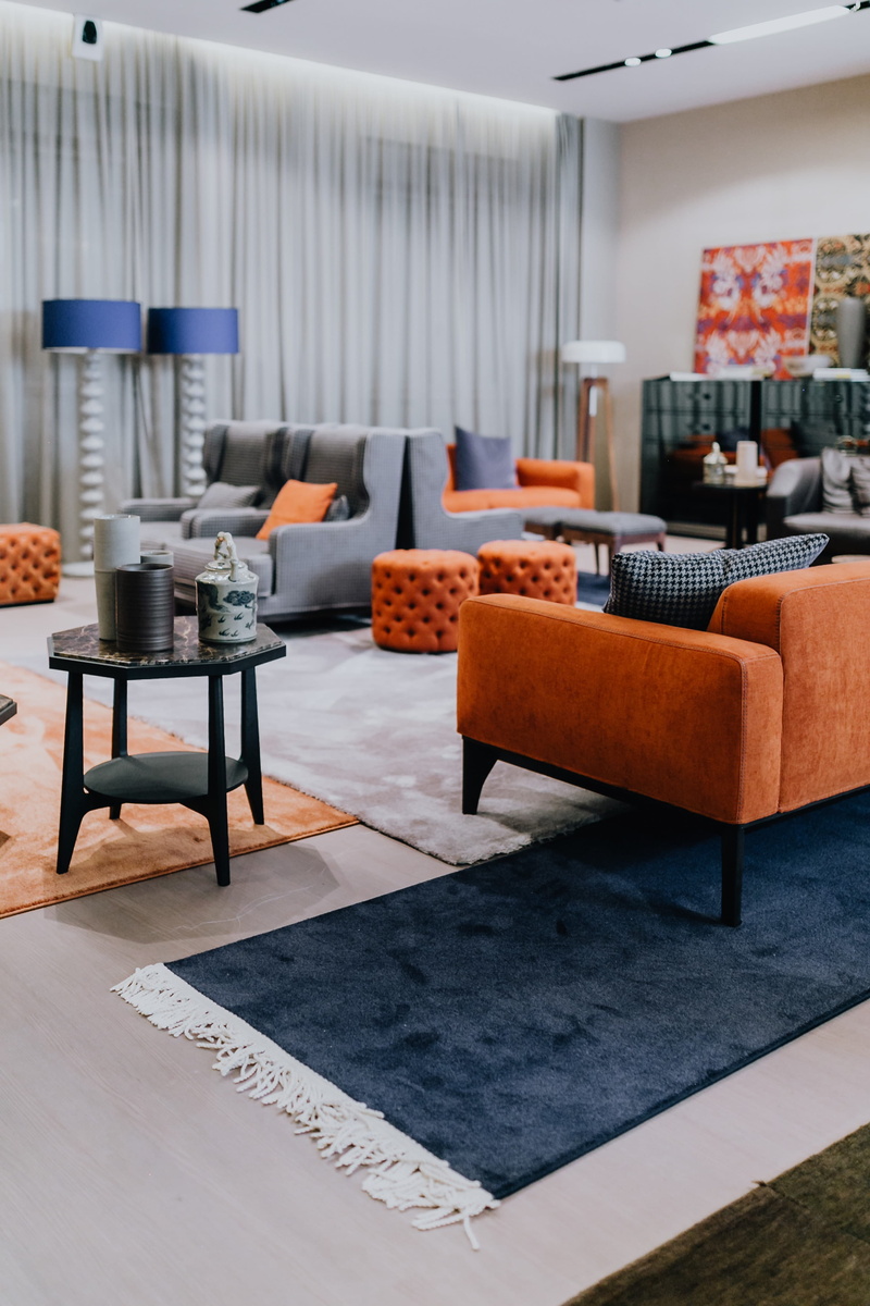 luxury, contemporary, wood - material, still life, no people, residential, interior design, domestic room, pillow, brand, carpet - decor, home interior