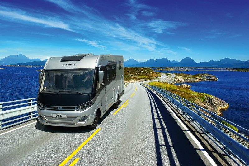 landscape, road, the ocean, Adria, move with a mobile, 2K, transport, van