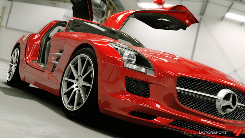 1080P, video games, Forza Motorsport 4, Mercedes SLS AMG, car, Forza Motorsport