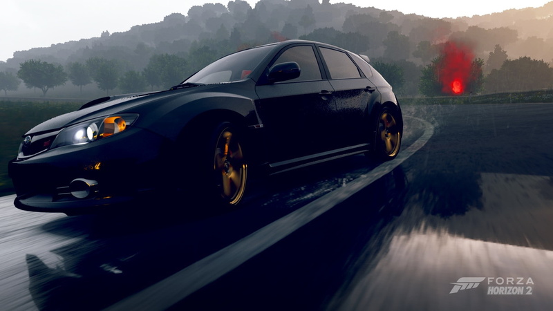 car, day, travel, luxury, smoke - physical structure, motor vehicle, Forza Horizon 2, transportation, no people, nature, motion, road, land vehicle, outdoors