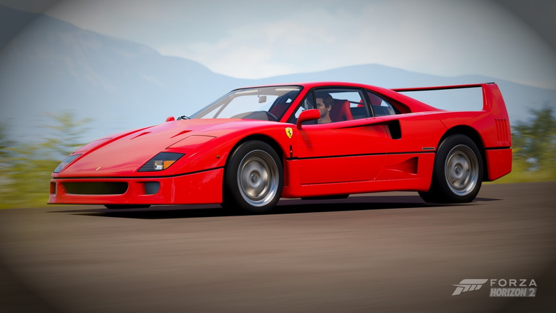 Forza Horizon 2, 1080P, car, Ferrari F40, red cars, F40, Ferrari