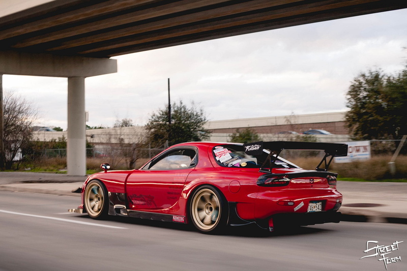 1080P, red cars, sports car, Mazda RX-7