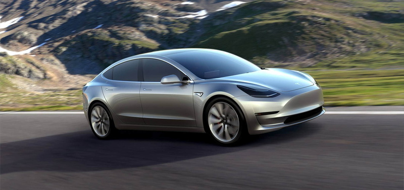 Model 3, road, mountains, Electric Car, 1080P, Tesla Motors