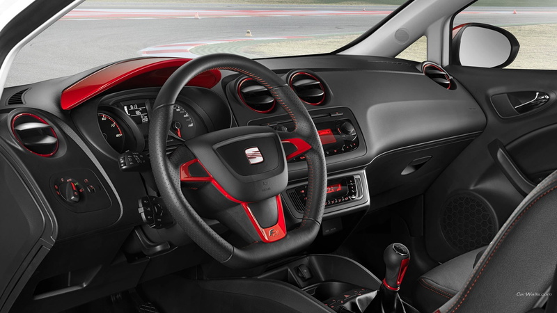 indoors, Seat Ibiza, mode of transportation, car interior, control, steering wheel, no people, motor vehicle, land vehicle, control panel, 1080P, vehicle part