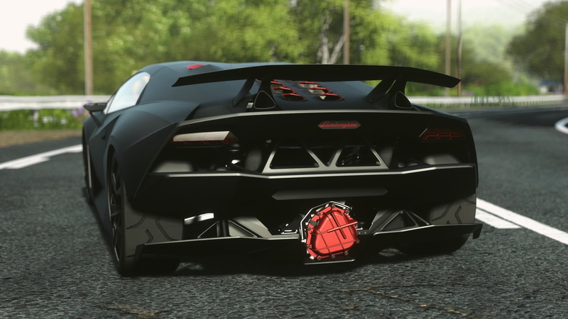 motor vehicle, street, racecar, 1080P, luxury, Driveclub, wheel, gray, road, mode of transportation, city, black, close-up, focus on foreground, sport