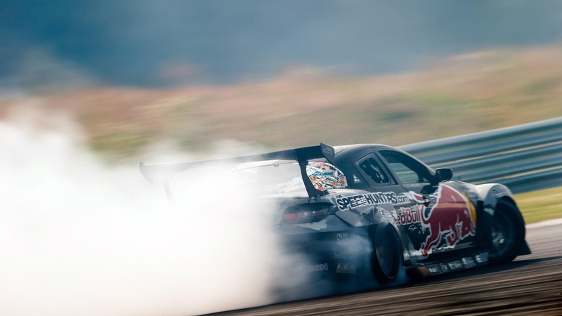 1080P, drift, smoke, mazda, rx, rx-8