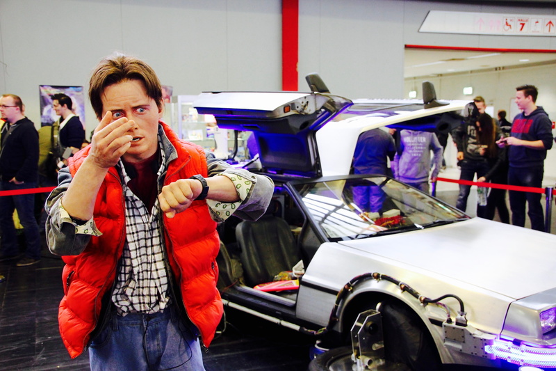 caucasian Ethnicity, mode of Transport, Mcfly, men, fair, car, figure, motor vehicle, group of people, group, comic, women, convention, back in the future