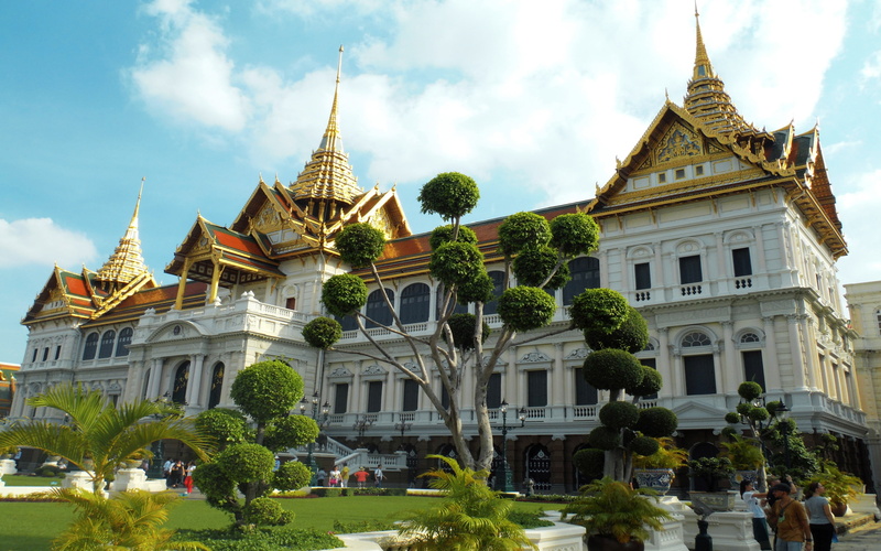 thailand, palace, bangkok, royal, 2K