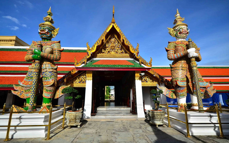guardian, bangkok, grand, palace, wat, phra, demon, 2K, kaew