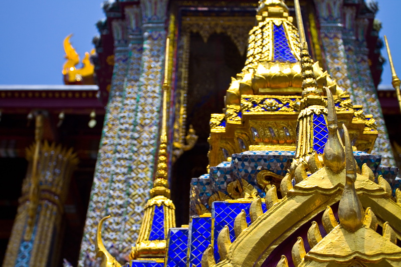 travel destinations, close, Grand Palace, outdoors, human representation, ornate, spirituality, grand, Thailand, decoration, wat, sculpture, built structure