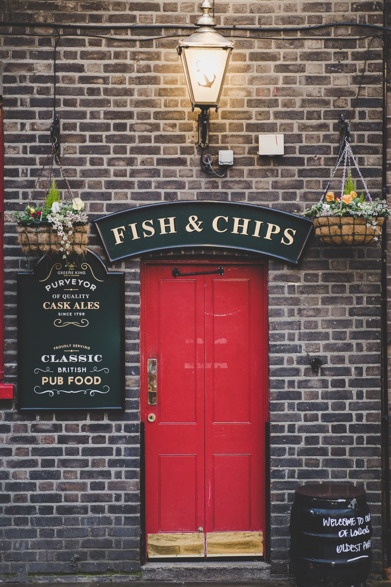 barrel, wall - building feature, architecture, building, restaurant, communication, brick, built structure, hanging plant, wall, entrance, london, building exterior