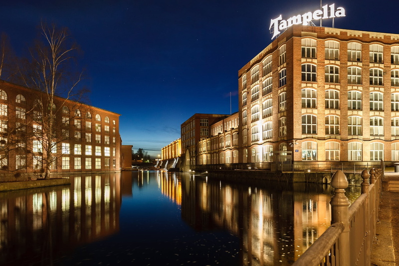 Finland, the evening, 1080P, lights, Tampere