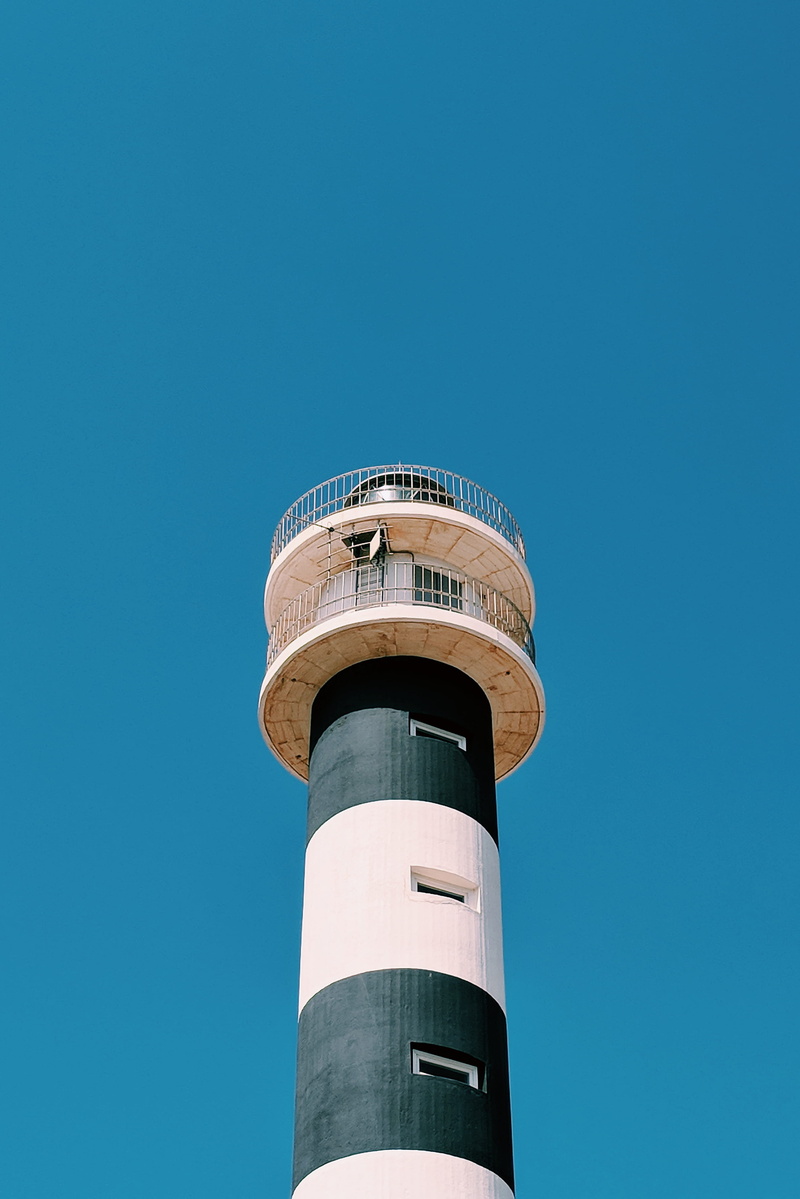 tower, cartagena, day, safety, clear sky, spain, sky, architecture, av. gran vía de la manga, outdoors, black, building, blue, nature, direction, global communications