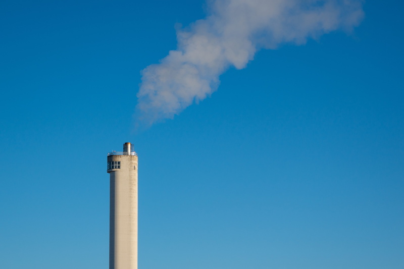industry, refinery, environment, smoke stack, pollution, air pollution, stockholm, building, clear sky, no people, minimalizam, building exterior, white