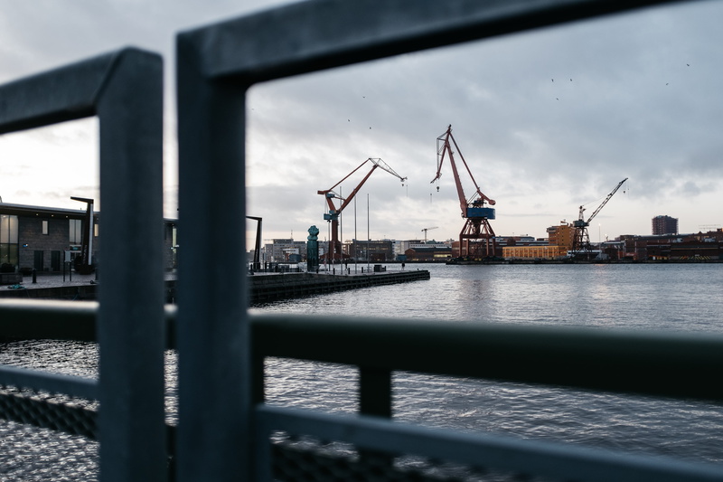 business, nordic, crane - construction machinery, machinery, nautical vessel, cranes, freight transportation, x100f, shipping, architecture, industry, sweden