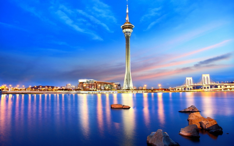 macao, night, 1080P, view, macau