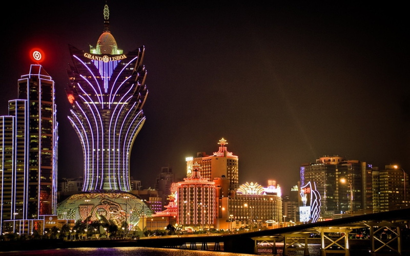 Macau, Cities, 1080P, China, Grand Lisboa Hotel
