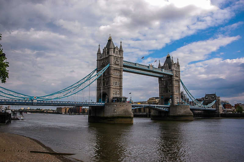architecture, transportation, tourist attraction, cloud - sky, england, uk, tower bridge, bridge - man made structure, places of interest, bridge, city