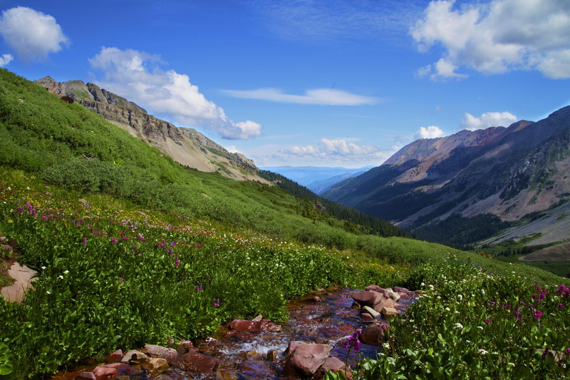 summer, valley, mountain Range, mountains, backpacking, crested  butte  CO, grass, green, water, beauty In Nature, aspen  colorado, blue, hill, leaf, nature