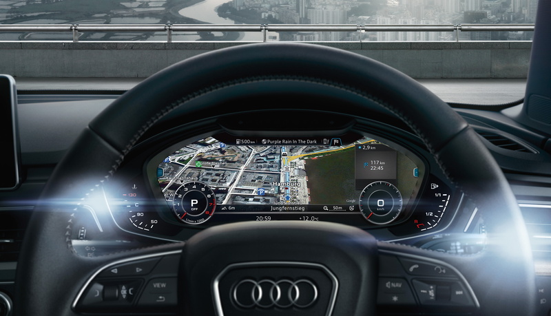 4K, Audi A4, Interior, 4K