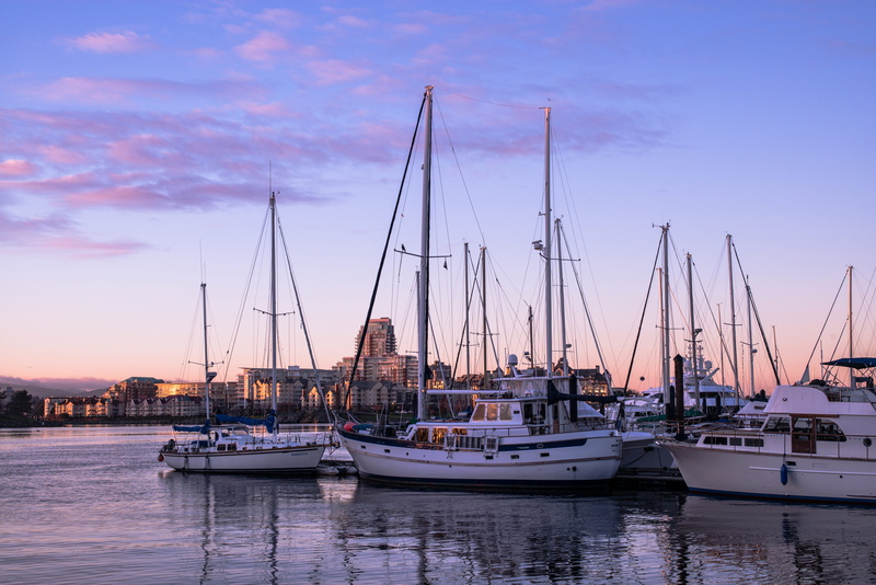 beauty in nature, boat, harbour, transportation, harbour road, pole, mode of transportation, canada, yacht, victoria bc, water, harbor, waterfront, reflection