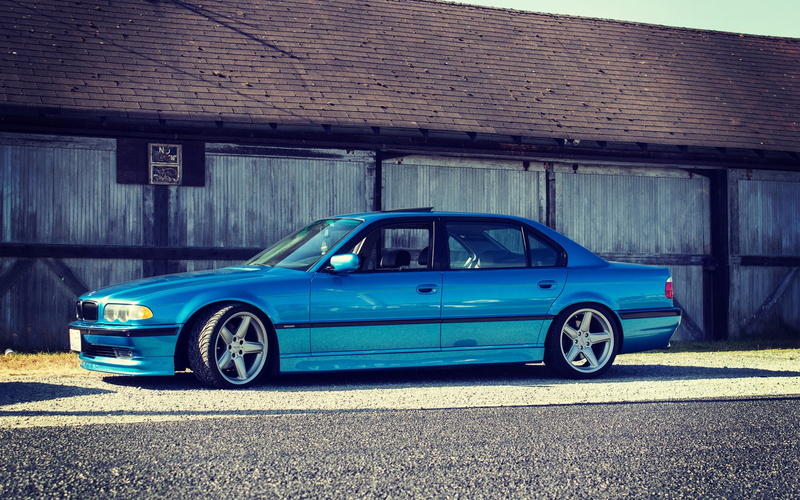 Blue, il, 1080P, Car, Side, BMW, e, View