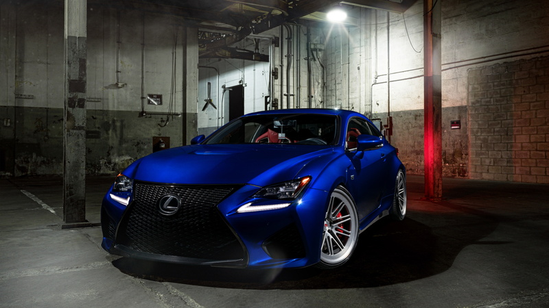 5K, Lexus RC F, Blue, 5K, Tuning, Vossen Wheels